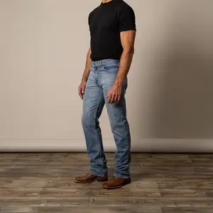 Kimes Ranch Men's Barney Light Wash Denim Blue Jeans MJE0000001-BL035