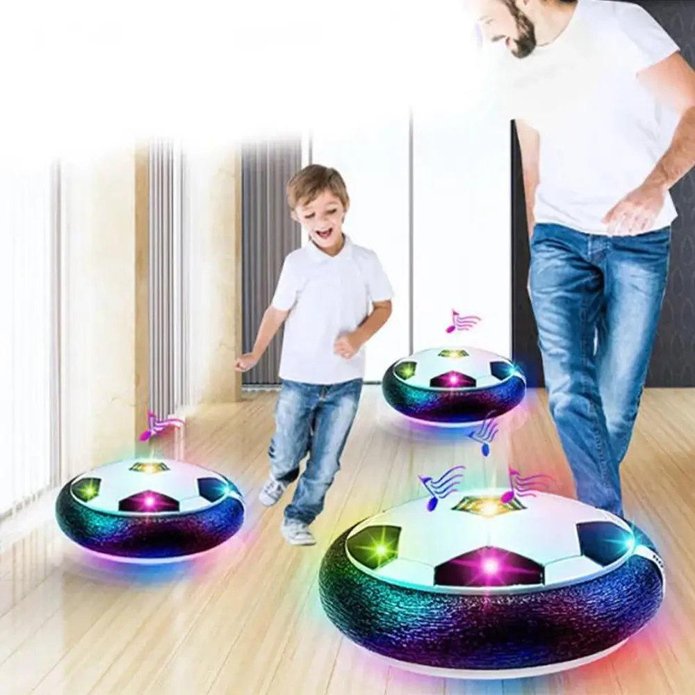 Unisex Battery-Powered Hover Soccer Ball Toy for Kids, Lighted Electric Floating Football with Built-in Music & LED Lights, Outdoor Sports & Hobbies Play Toy