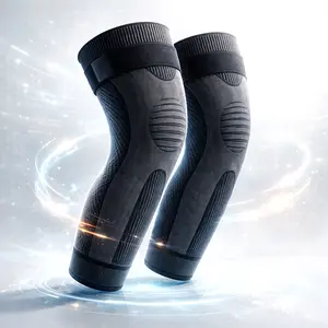 Warm Knee Protector for Old Cold Legs, Men Women Non-Slip Long Leg Sleeves, Autumn Winter Elderly Knee Support