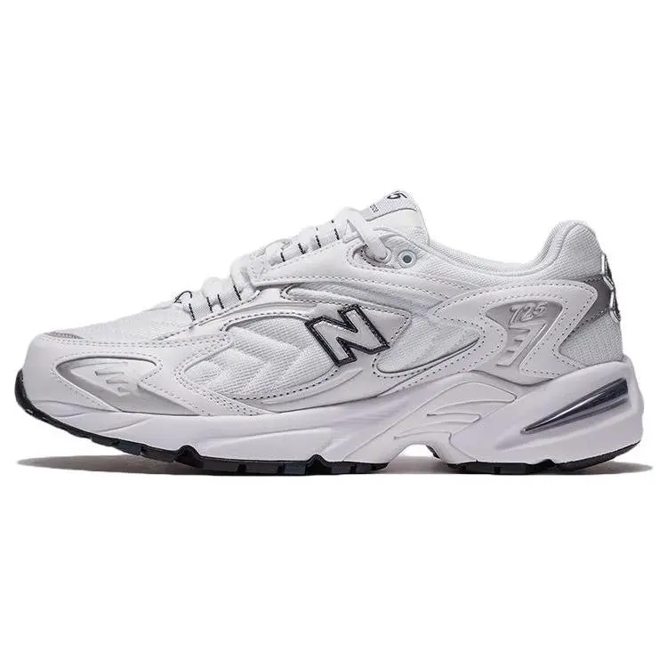New Balance 725 Metallic Silver White Retro Low Top Casual Running Shoes Unisex ML725B