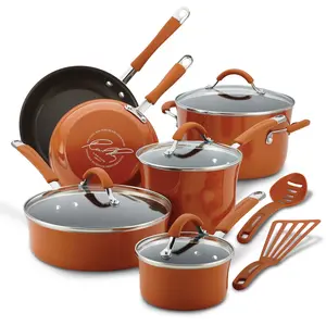 12-Piece Cucina Nonstick Cookware Set - Versatile Cooking Utensils for Various Dishes