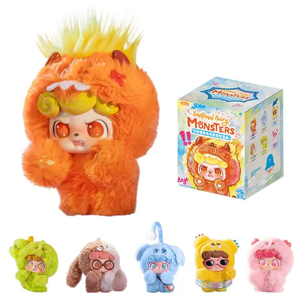 POP JOY Q.Kid Emotional Hairy MonstersSeries Plush Blind Box