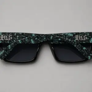 New 2026 Locs Sunglasses Money Print Retro Trending Hardcore Look Fashion