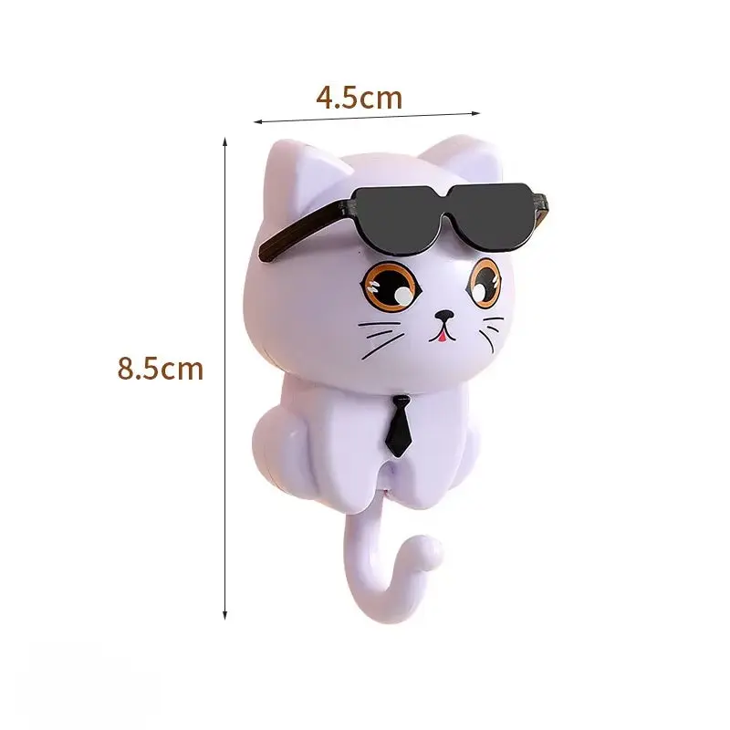 Cartoon Cat Hooks for Keys, Towels, and Umbrellas hook  grip