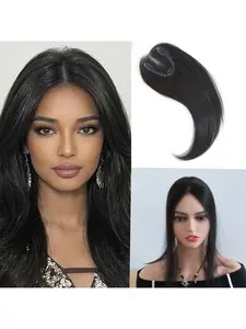 Human Hairline Topper for Women, Lightweight Clip-In Hairpiece for Added Volume and Coverage, Breathable Comfortable Design for Effortless Everyday Styling