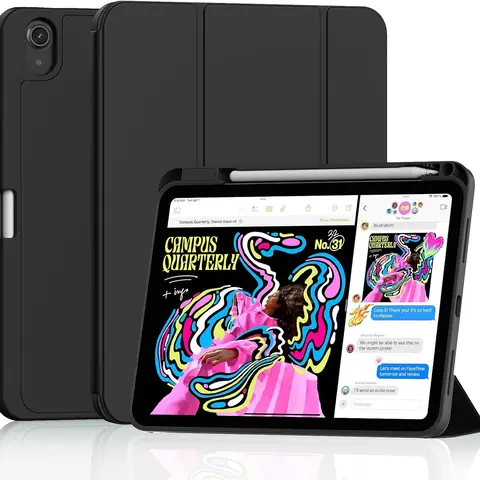 Tablet Case for iPad 10th Generation 10.9-inch (2022, A2696) & 11-inch (2025, A3354) - Magnetic Stylus Holder, Smart Cover, Soft TPU Back, Auto Sleep/Wake, Shockproof Protection, Scratch-Resistant Casing, Dual-Angle Stand, Blue/Green Electronics Accessory
