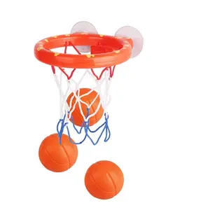 Bath Toys Basketball Hoop Balls Set for Toddlers, Strong Suction Cup Easy to Install, Fun Bathroom Gift with 3 Balls Included