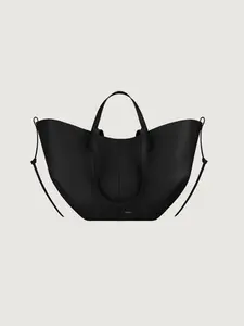 Wing bag, lychee pattern cowhide handbag, tote large-capacity commuter bag, women's shoulder bag