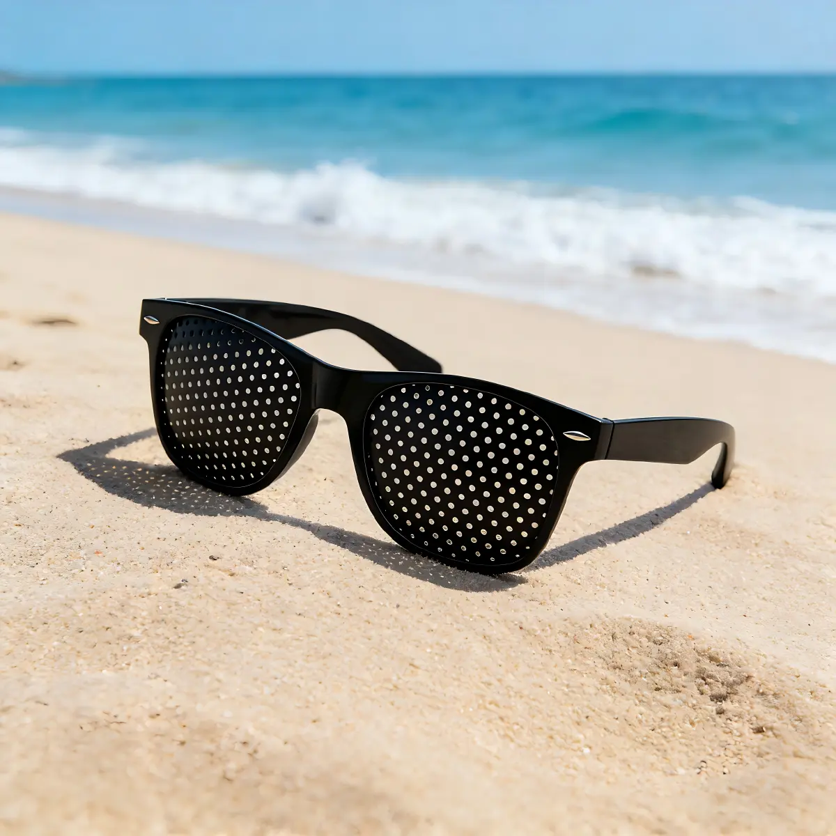 Men's Clinic-Grade Retro Oval Dark-Lensed Sunglasses - Anti-Myopia, Natural Vision Recovery, Focus Boost Training, Sub-Pinhole Protection, Vision Train Mode, Sunglasses for Sports, Contemporary Chic Eyewear, Sports Sunglasses