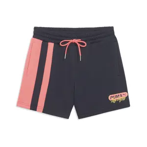 PUMA Womens Wardrobe Essentials Bright Lights Nyc Flagship 4 Inch Shorts Casual Bottoms Casual - Blue