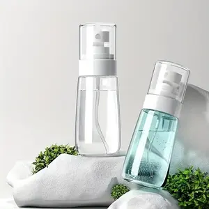 2pcs Portable Compact Transparent Clear Plastic Spray Bottle Set, Travel-Friendly 30ML Perfume Atomizer Dispenser, Ideal for On-The-Go Use