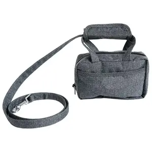 Pet Life Posh Walk Purse Dog Leash and Waste Bag Dispenser