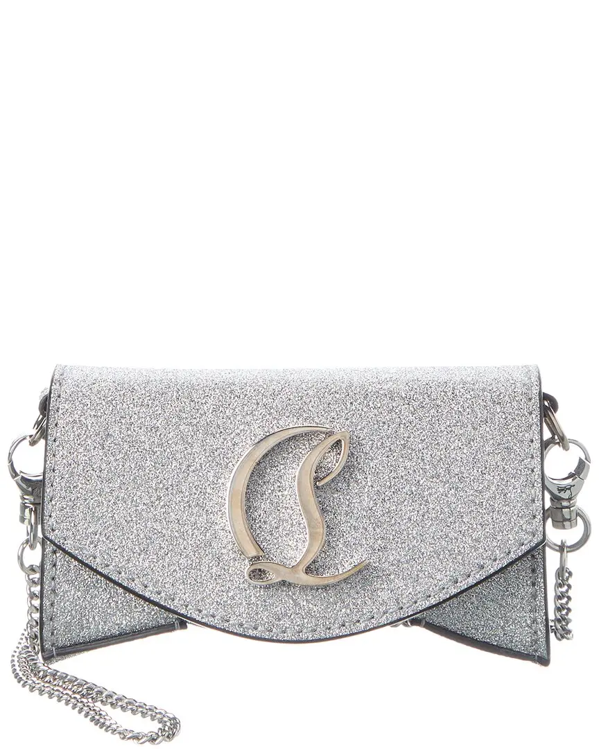 Christian Louboutin Glitter Leather Micro Shoulder Bag