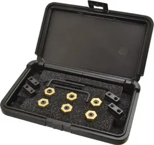 Mitee-Bite T-Slot Fixture Clamp Kit - 12-Piece Model 10640, 1" Step Block, 3/8" T-Slot, 1/4-20 Stud Thread, 0.19" Nut Width