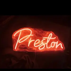 Customized LED Room Decor Light - 5 Letters with Glowing Red LED Design