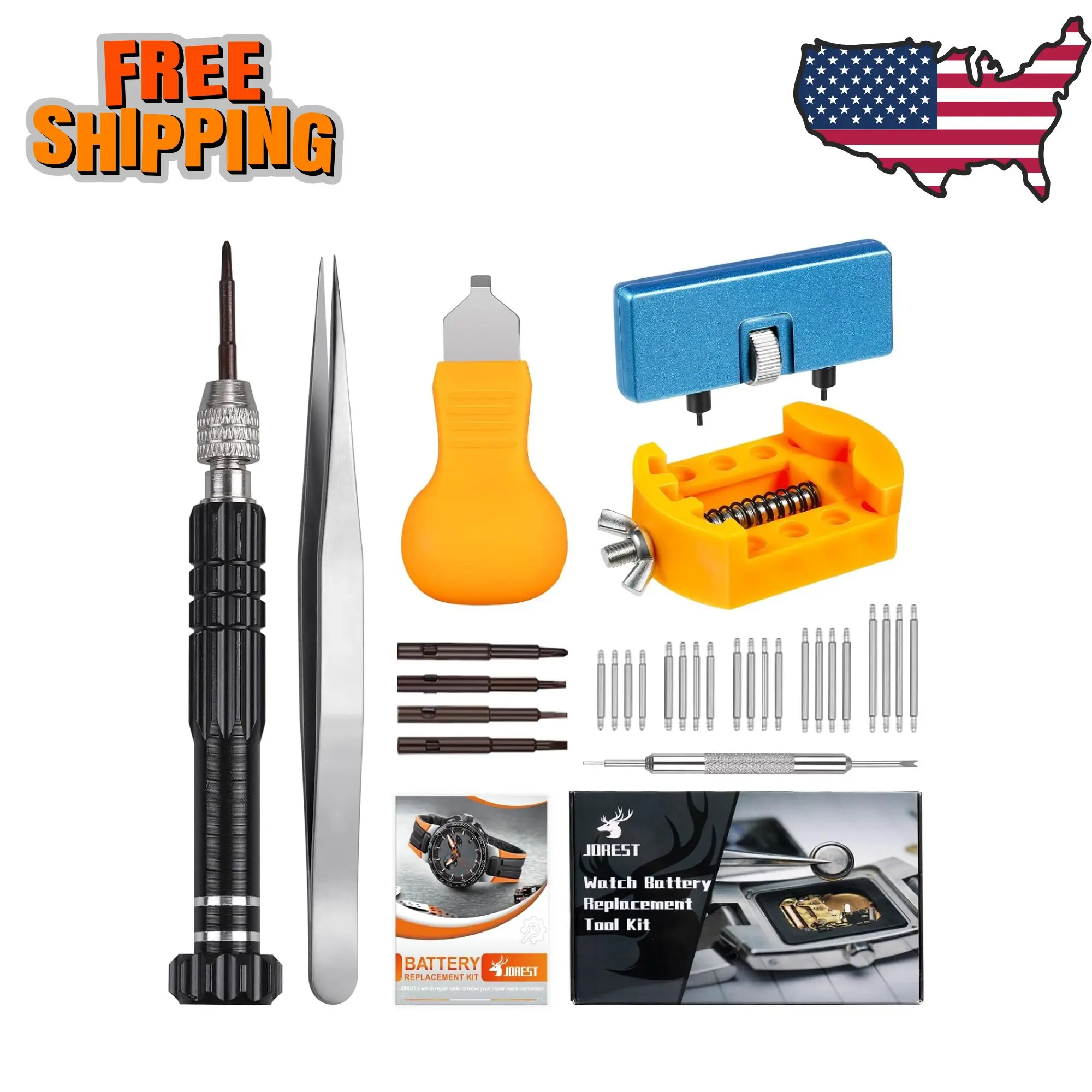 Watch Battery Replacement Kit, Watch Repair Screwdriver