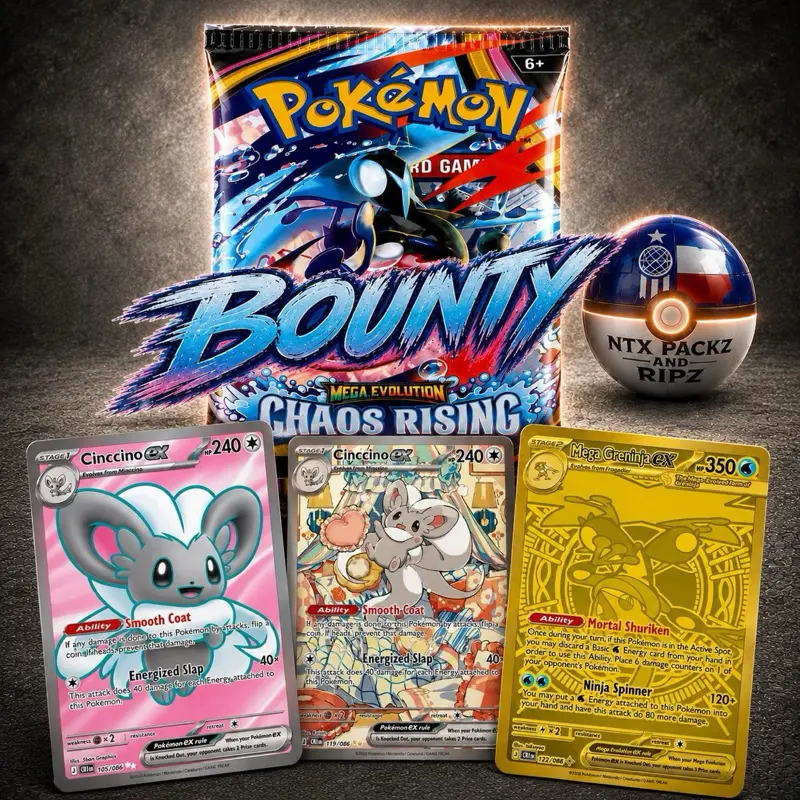 LIVE ONLY - Bounty Packs!  Chaos Rising Booster Pack