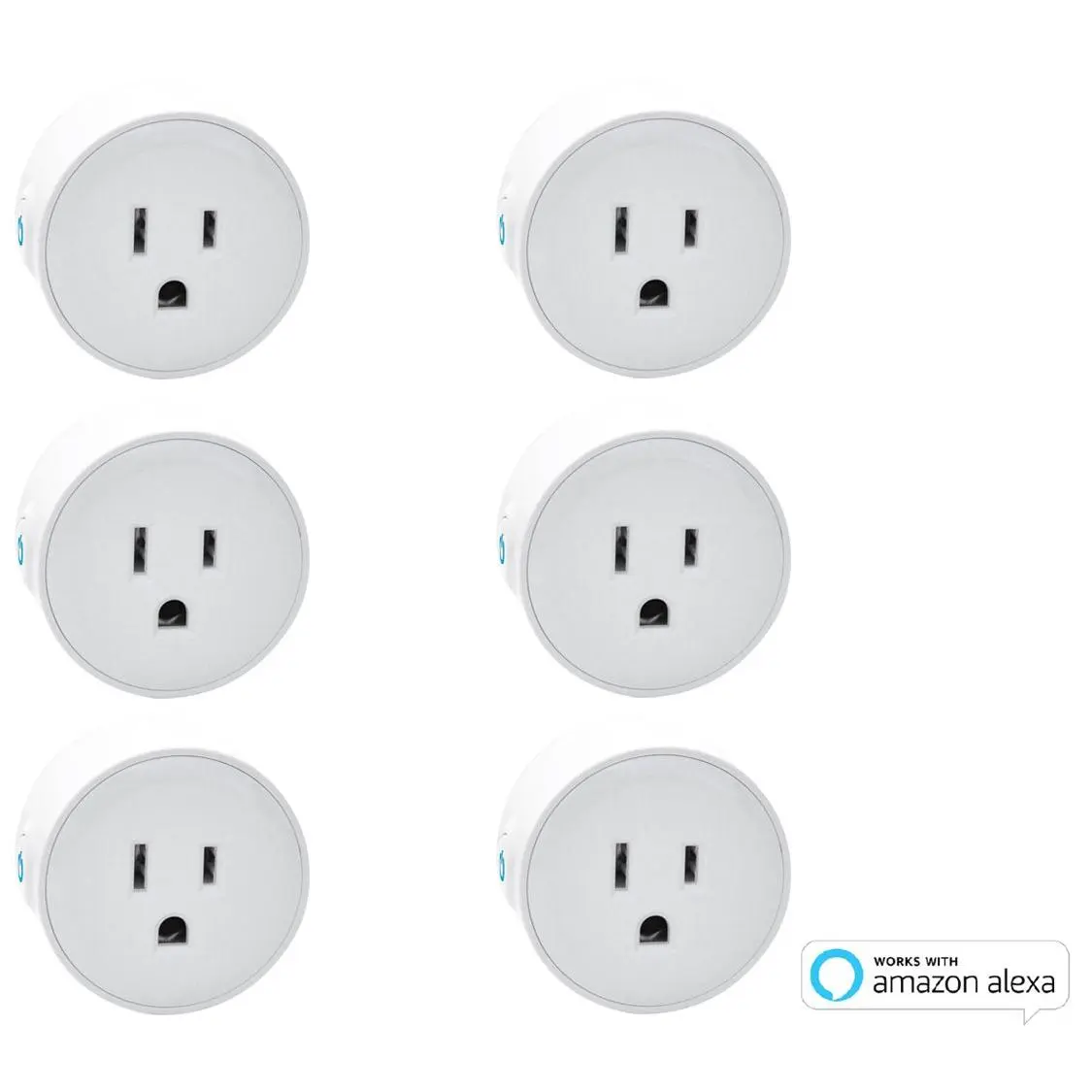 Digital Gadgets 6-Pack of Smart Plugs Set Timers, Control Devices Digital Gadgets 6-Pack of Smart Plugs Set Timers, Control Devices