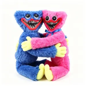 Poppy Playtime Plush Set, Huggy Wuggy & Kissy Missy, Soft Stuffed Animal Toy，little gifts for girls 15.7in plushies