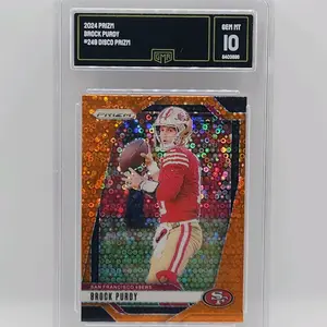 Brock Purdy - 2024 Panini Prizm Orange Disco Prizm GMA MT 10