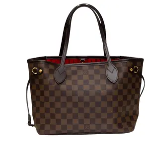 Pre-owned Louis Vuitton Leather Tote Bags Damier Ebene Canvas Neverfull PM Tote Bag SD1029