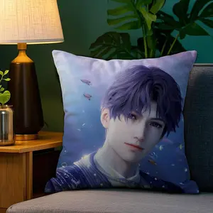 R-Rafayel Love D-Deepspace Pillow Case Plush Fabric Soft Double Sided Print Sofa Cushion Cover Throw Pillow Covers