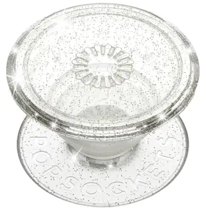 PopSockets Adhesive Phone Grip with Expandable Kickstand and swappable top - Sparkle Clear Accessories Plastic