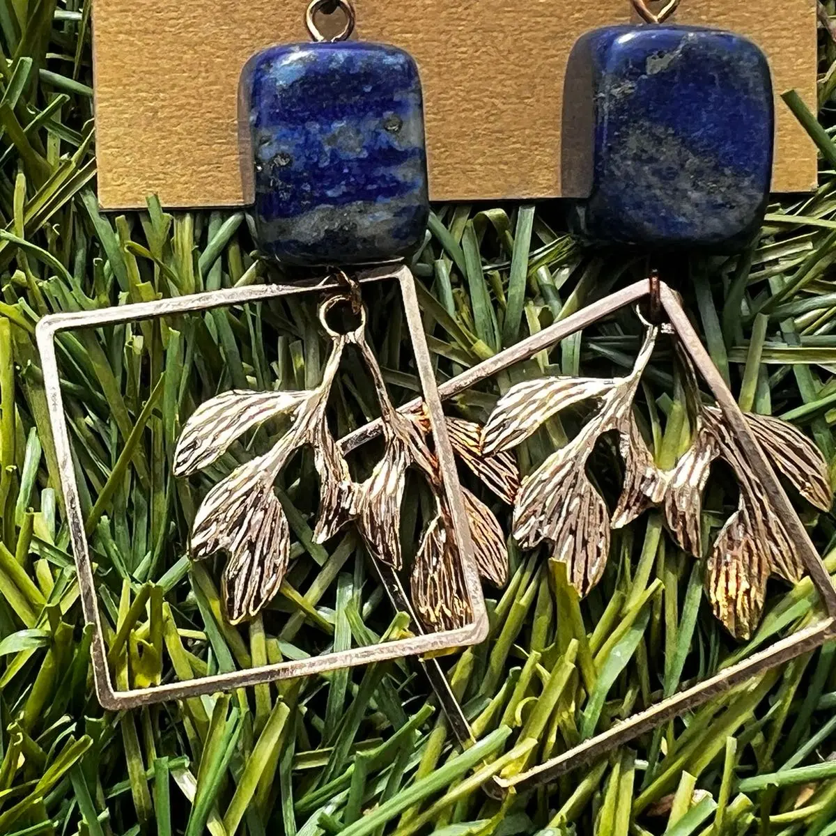 Lapis Natural earrings