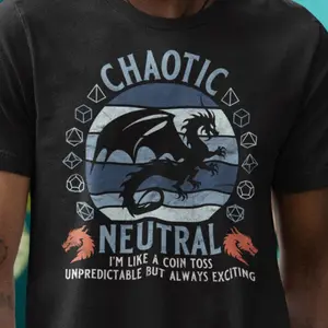 Dungeons & Dragons Chaotic Neutral Alignment Shirt  Winter Sunset