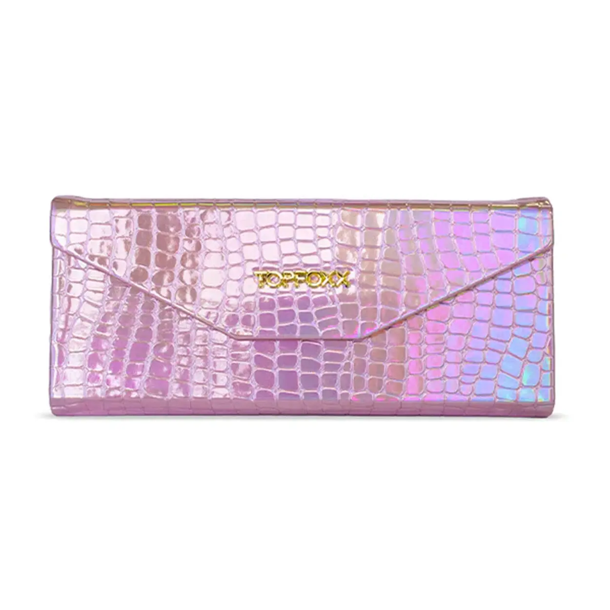Topfoxx Pink Fold-Flat Glasses Case - Chic Holo Finish, Eye Glasses Holder, Travel & Commute Storage Accessory Topfoxx Pink Fold-Flat Glasses Case - Chic Holo Finish, Eye Glasses Holder, Travel & Commute Storage Accessory