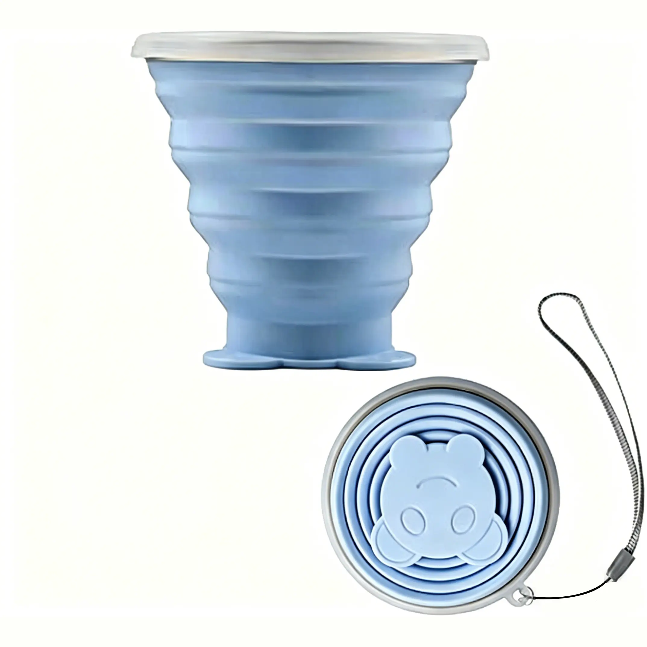 Collapsible Cup - Silicone FoldableCup Expandable Folding Drinking Cups Reusable Portable Mugs-Cup For Travel, Camping, Hiking, Survival, Car, Picnic, Beach, Holiday Vacation, Outdoor Sports