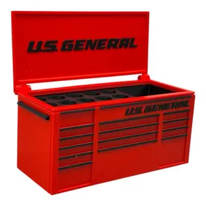 US. General Workbench Toolbox Pen Holder - Mini Tool Chest Organizer for Desk, Durable 3D-Printed Material, Ideal for Mechanics, Woodworkers, and DIYers