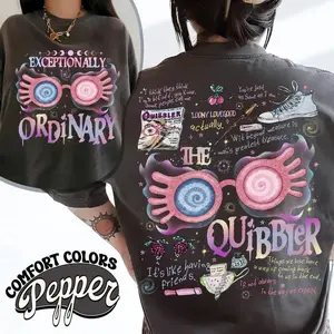 The Quibbler Comfort Colors/Gildan T-Shirt, Exceptionally Ordinary Shirt, Wizard School Fandom Tee, 'Just As Sane As I Am' Hp Tees, Luna Lovegood Shirts