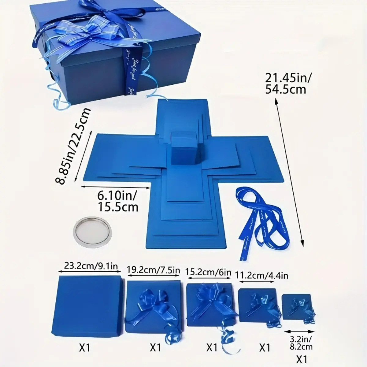 Multi-Layer Flip-Top Surprise Gift Box, DIY Photo Album Design
