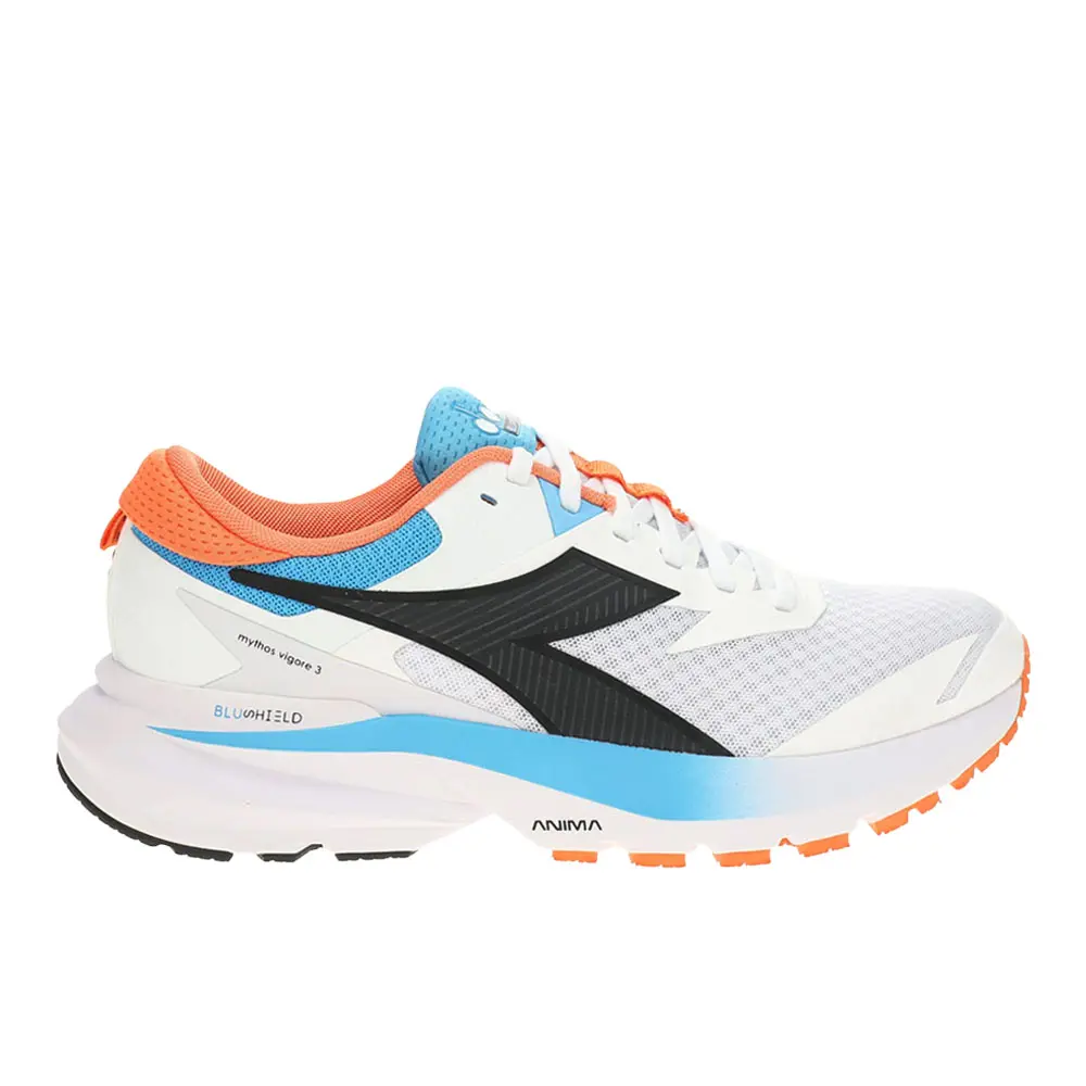 diadora Mens Mythos Blushield Vigore 3 Running Sneakers Shoes - Off White