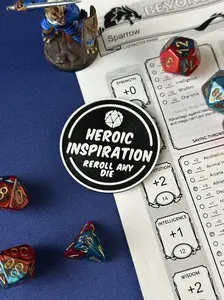 Heroic Inspiration Counter for Dungeons & Dragons | 3D Printed PLA