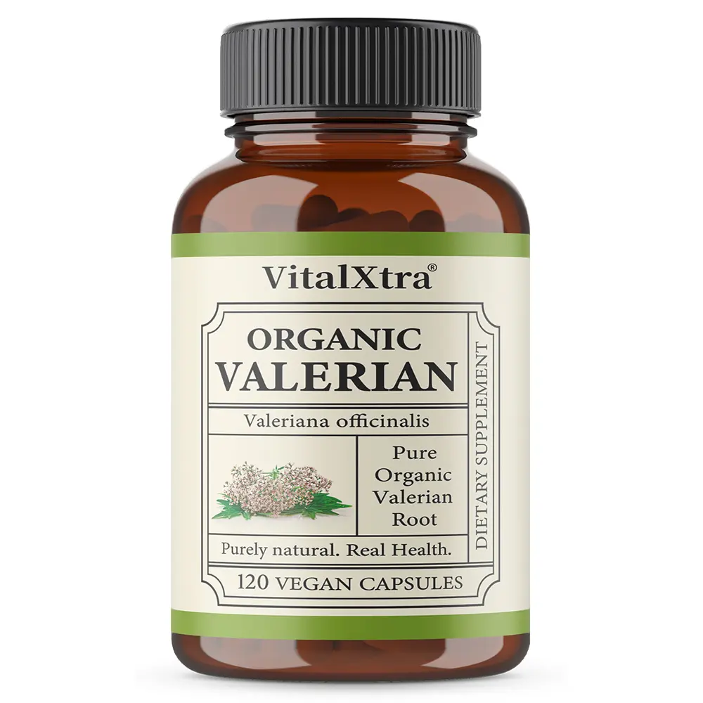 Organic Valerian Dietary Healthcare Supplement - Supports Emotional Relaxation, Sleep Health, 120 Capsules