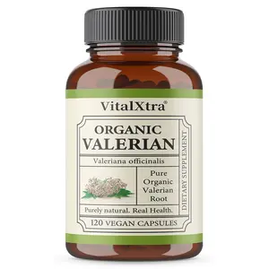 Organic Valerian Health Supplement , ​​Supports Emotional Relaxation and Sleep Health, 120 Capsules