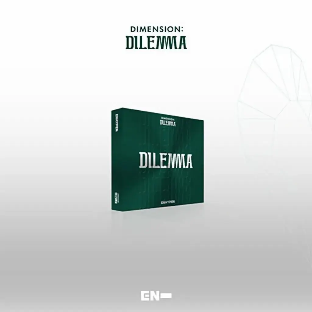 ENHYPEN – DIMENSION : DILEMMA [ESSENTIAL Ver] | 1st Full Album K-Pop CD, Compact Sleeve Case, 52p Photobook, Mini Poster, Photocards, Top Loader, Sticker