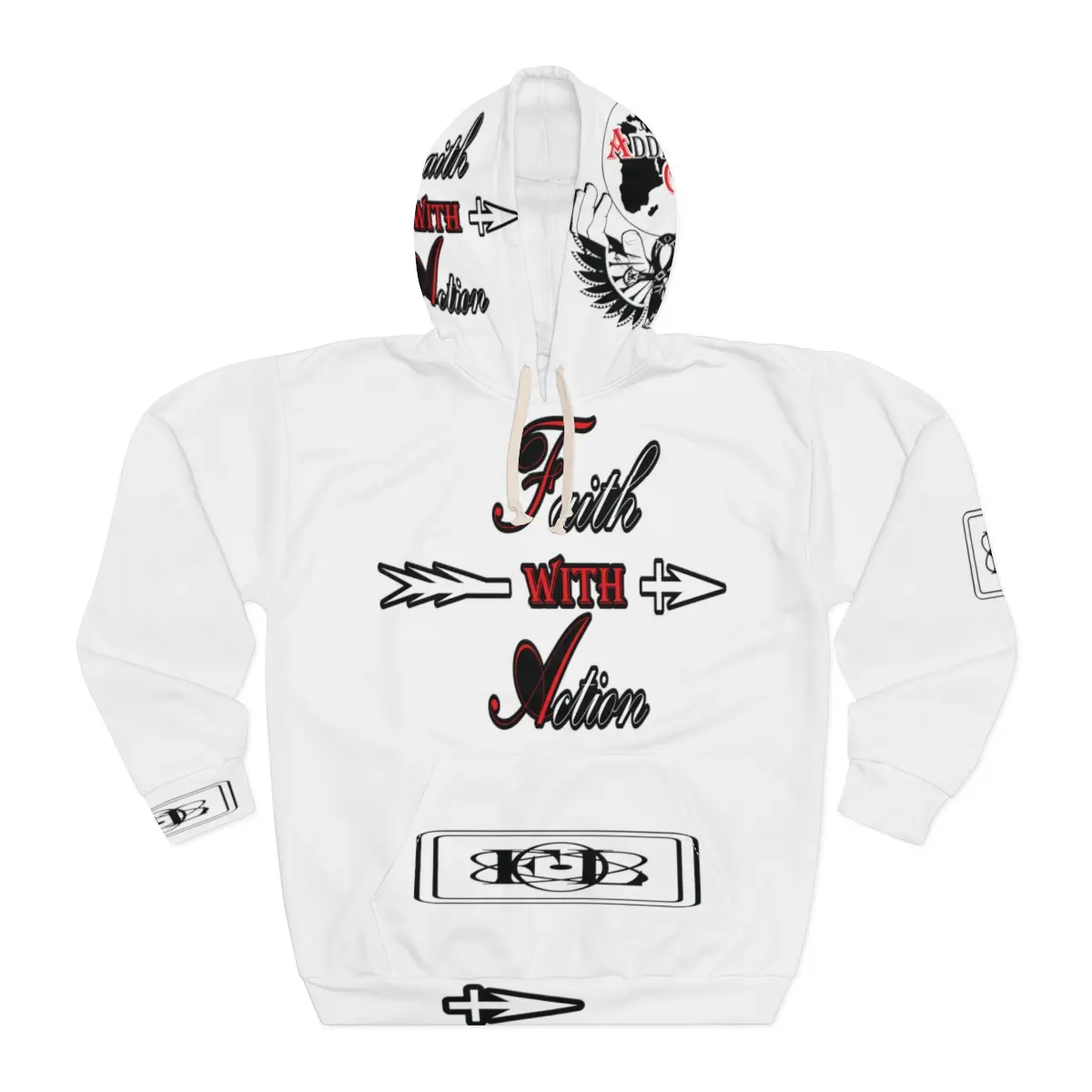 FL (ATG) Faith With Action Unisex Pullover Hoodie (AOP) (BLK V)