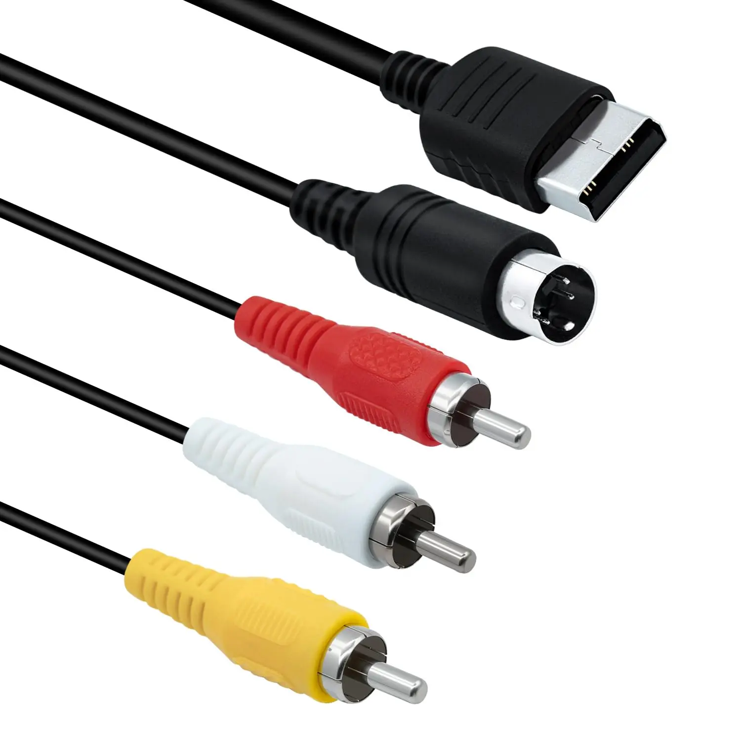 Sega Dreamcast Composite RCA Audio-Video AV Cable, 1.7M/5.58FT Audio-Video Cord Accessories for Sega Dreamcast Gaming Console