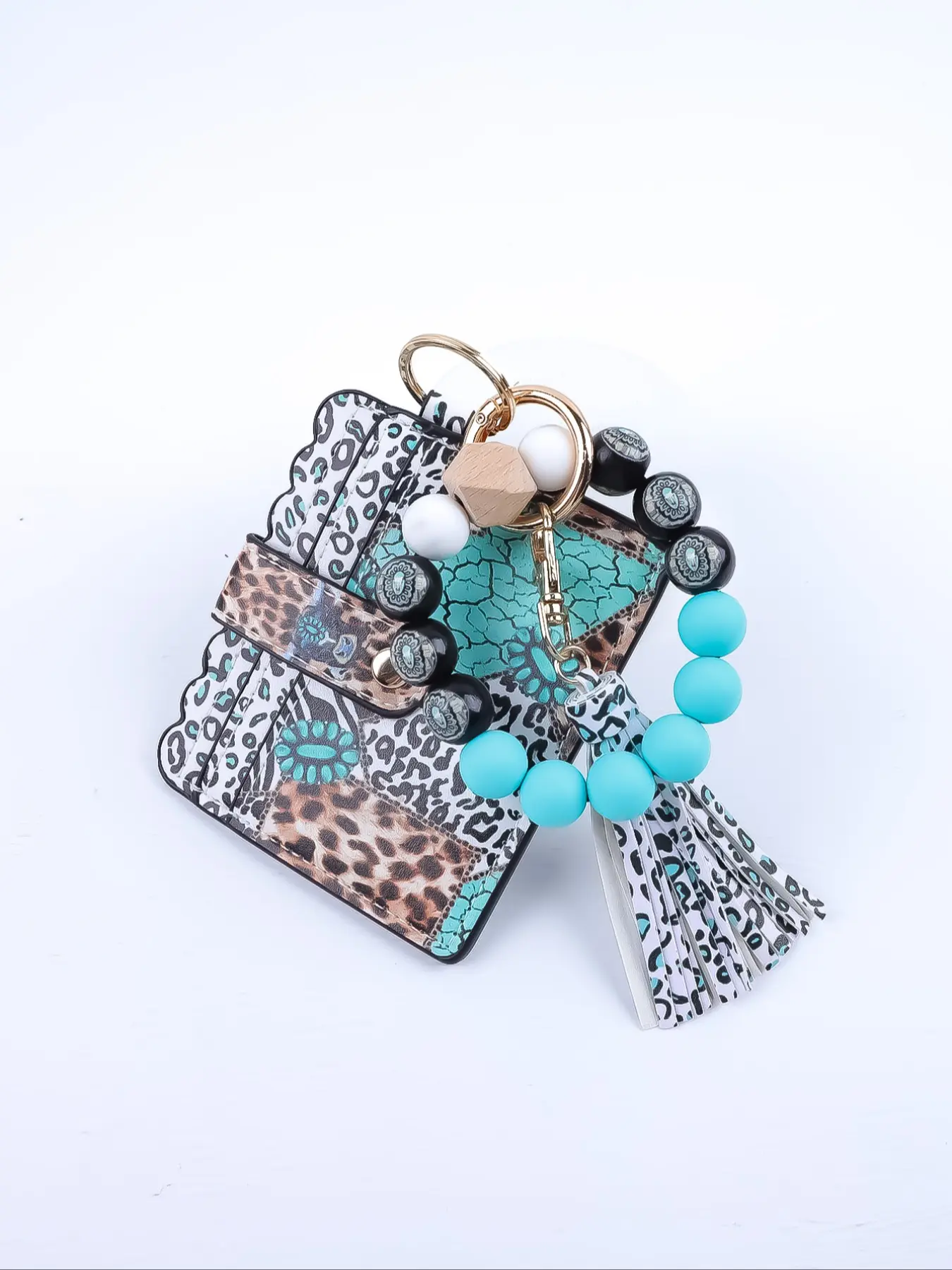 Bohemian Style Beaded Bag Pendant Keychain Keyring, Colorful Pearl Design, Vintage & Artistic Look, Easy to Wear, Perfect Gift for Friends, Mom, Holidays