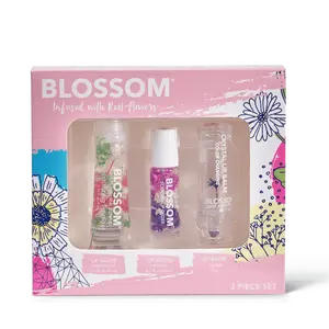 3 Piece Set - Moisturizing Lip Gloss, Mini Roll-On Lip Gloss, Color-Changing Lip Balm