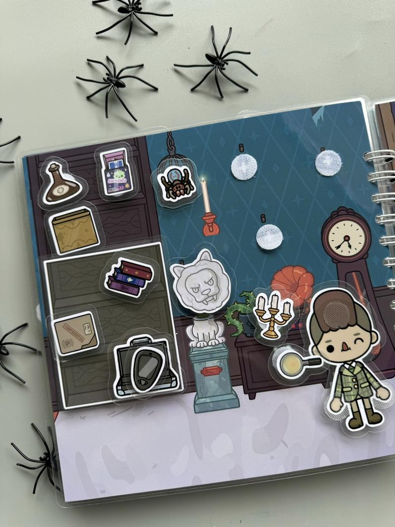 Halloween activity book, busy book, educational paper dress up dolls, toddler paper doll house, lulu printable paper dolls