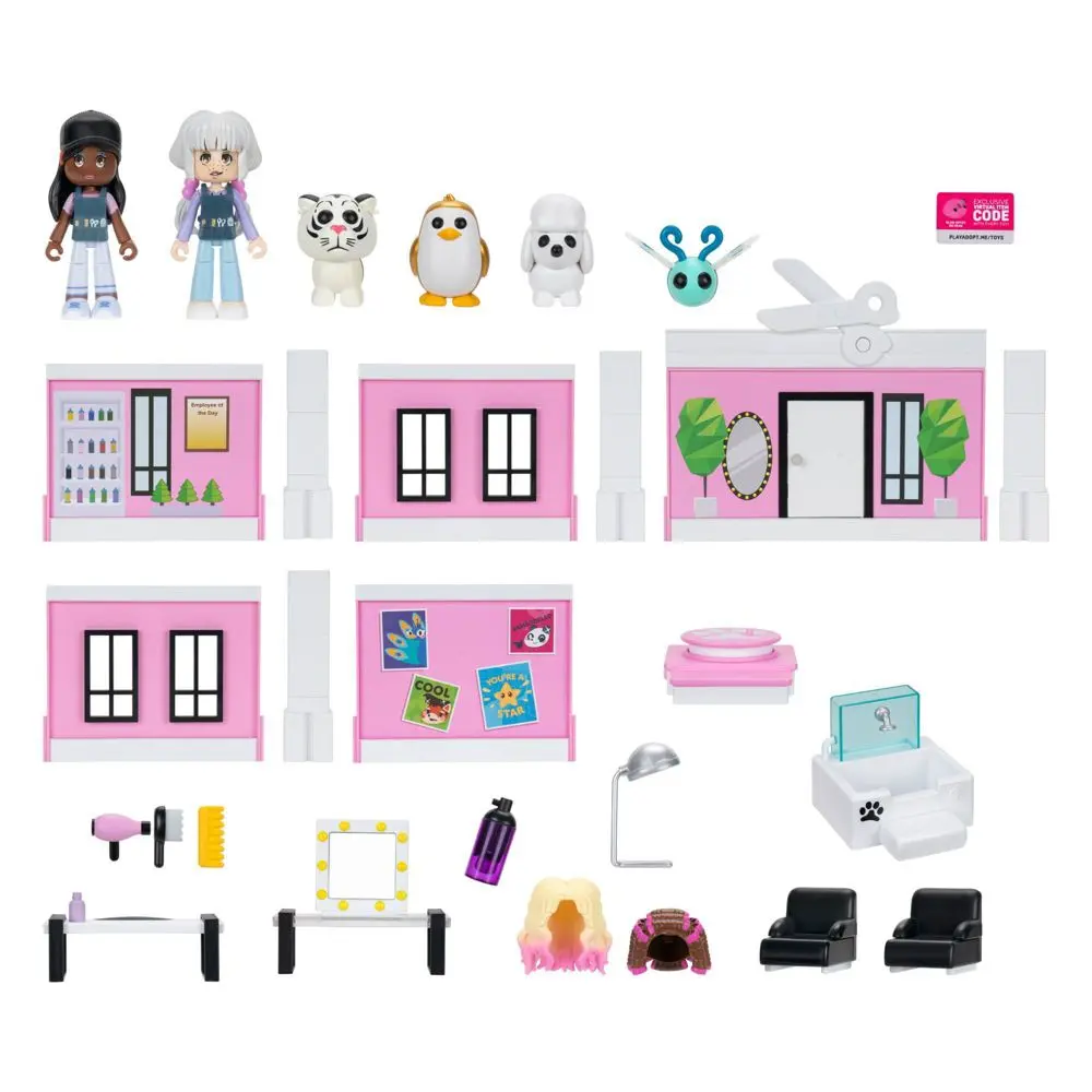 Adopt Me Pet Salon Playset with Figures / Code / Collector's Guide & Batteries