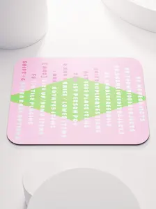 Pink Cheat Sheet Mouse Pad