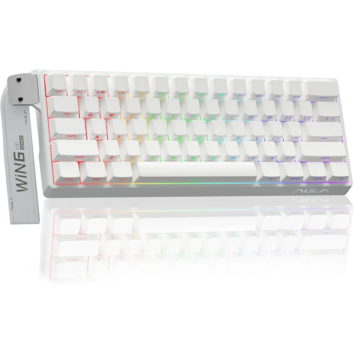 Aula WIN60 HE - 60% Mechanical Gaming Keyboard Wired, Hall Effect   Hot Swappable, Adjustable Actuation RT Mode, 8000 Hz Polling Rate, RGB Keyboard 60 Percent Compact Design for PC