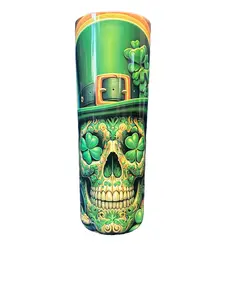 Shamrock Skeleton Stainless Steel Tumbler