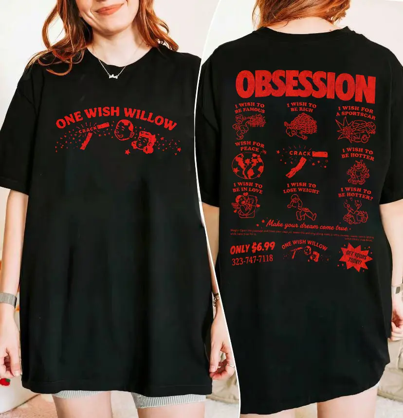 One Wish Willow Hoodie, Obsession Horror Movie Hoodie, Horror Graphic Sweatshirt, Dark Aesthetic Pullover, Thriller Movie Hoodie, Ships Fast