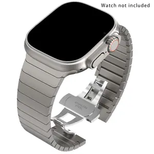 Stainless Steel Watch Band, 1 Count Smart Watch Accessories For Men & Women, Watch Band for iWatch Series SE/9/8/7/6/5/4/3/2/1-Ultra Smartwatch Strap Adjustable